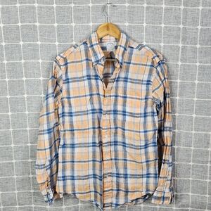 Brooks Brothers Linen Plaid Shirt